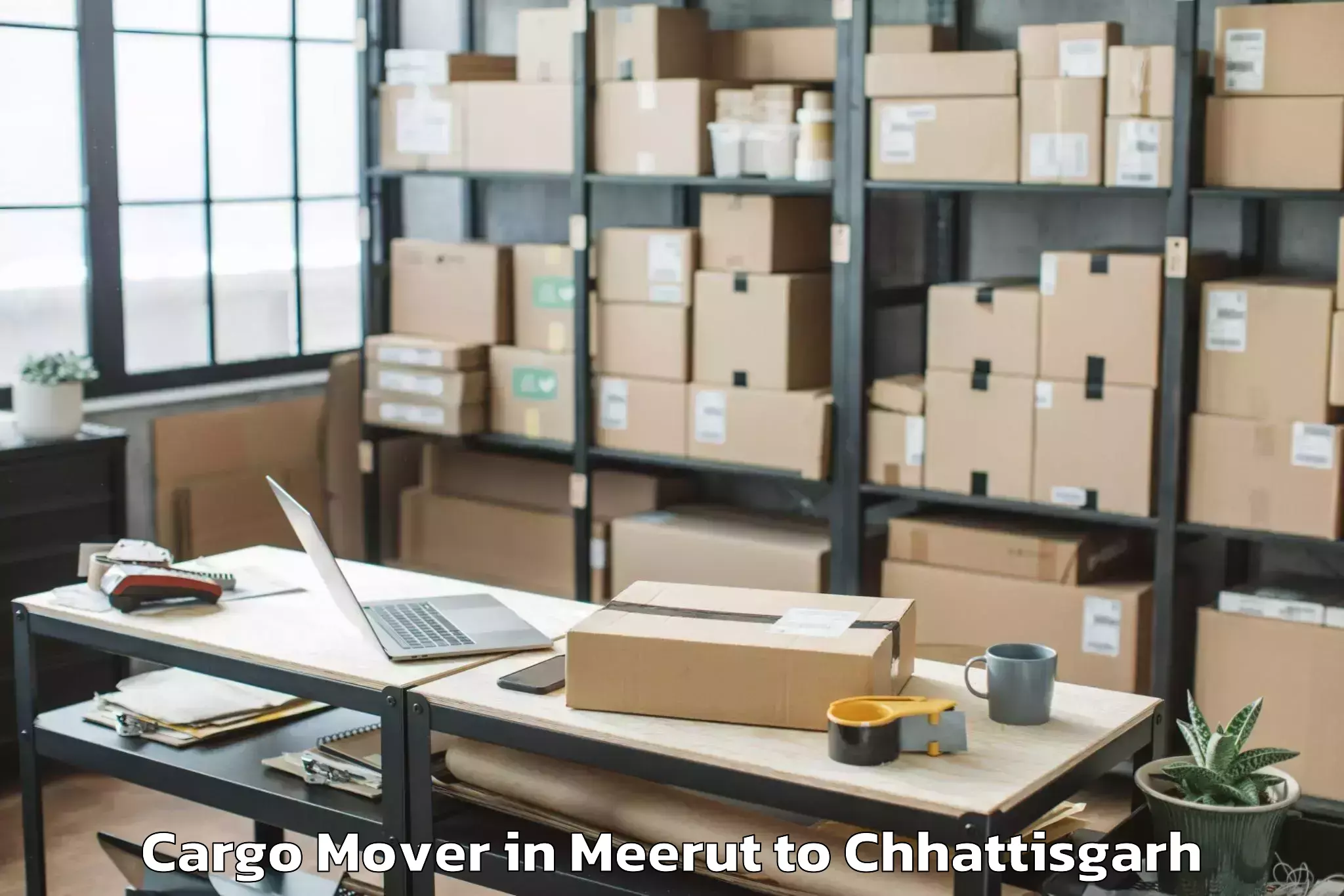 Affordable Meerut to Chopan Cargo Mover